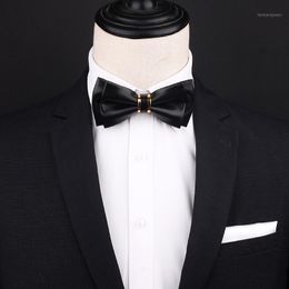 Bow Ties Exclusive Design Of Double Bowtie Stage Evening Dress Wedding Groom Groomsman For Men1