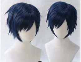 My Boku no Hero Academia Iida Tenya Wigs Men's Cool Short Hair Hairpiece 28CM