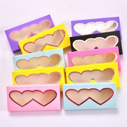 Cartoon 3D Mink Eyelash Package Boxes False Eyelashes Packaging Empty Eyelash Box Case Creative Heart Shaped Lashes Box Packaging RRA4086