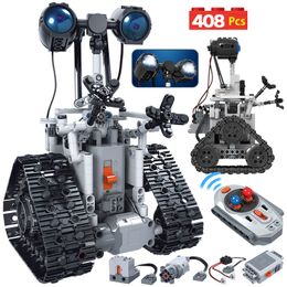 Soc Peak Classic High-Tech Remote Control RC Robot 2.4GHz with Motor Box 408pcs Building Blocks Bricks Creative Toys for kids