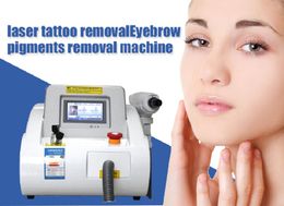 Factory price ND yag laser tattoo removal and black carbon doll skin peeling beauty machine for salon spa use