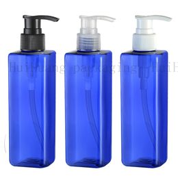 20X250ml Clearance Refillable square Bottles Lotion Container Large lotion Pump Plastic Shampoo Bottle Travel