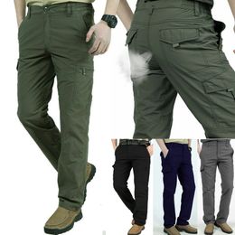 Gli uomini lavorano pantaloni cargo multi-tasche arrampicata escursionismo Quick Dry per l'estate all'aperto XIN-Shipping LJ201104