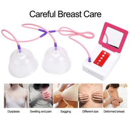Hot! Electric Breast Massager Pressure Therapy Chest Enlargement Pump Vacuum Cupping Chest Enhancing Cupping with Suction Pump