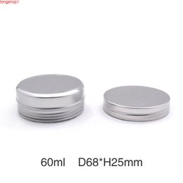 60ml Empty Aluminum Jars Cream Makeup Tool Lip Gloss Tin Container Spice Cosmetic Metal Containers 50pcs/lotgood quantity