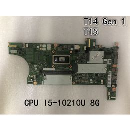 Original laptop Lenovo Thinkpad T14 Gen 1/ T15 Motherboard With CPU I5-10210U 8G 5B20Z47951 5B20Z47953