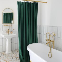 LIANGQI Velvet Coating Shower Curtain Waterproof mildew proof Thicken Cloth Bathroom decoration partition tools Home accessories LJ201130