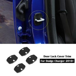 Door Lock Cover Latch Buckle Decor Protective Trim for Dodge Charger 10 years+/Durango 11 years+/Ram RAM 10 years+