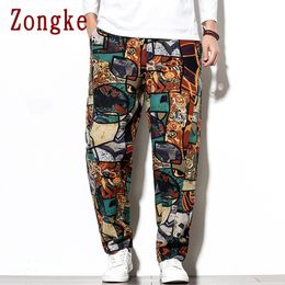 Zongke Japan Style Harem Pants Men Joggers Sweatpants Japanese Streetwear Men Pants Trousers Work Mens Pants M-5XL 201125