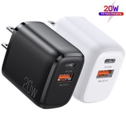 Fast Quick Charging Eu US PD QC3.0 Wall Charger Power Adapters For Htc Samsung S20 S21 Tablet PC Android phone
