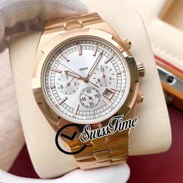 Sale New Overseas 5500V/000R-B074 White Dial A2813 Automatic Mens Watch Rose Gold Steel Bracelet STVC (No Chronograph) Watches SwissTime.