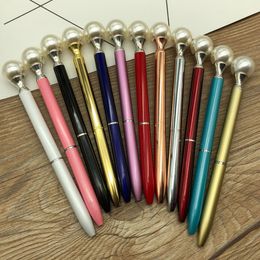 Pearl Ball Pens Ballpen Pen Fashion Girl Big Pearls Ballpoint For School Stationery Office Supplies Wholesale WLY BH4624