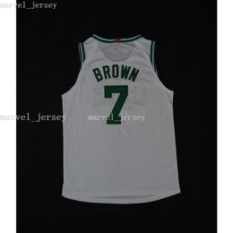 Stitched custom Jaylen Brown #7 white basketball jersey women youth mens jerseys XS-6XL NCAA