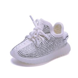 AOGT Spring/Autumn Baby Girl Boy First Walkers Infant Rhinestone Sneakers Coconut Soft Comfortable Kid Shoe 201222