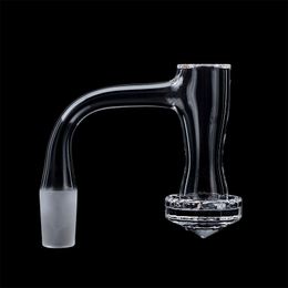 Full Weld Diamond Bottom Small Waist Smoke Quartz Banger Nails With Male Female Frosted Joints Suitfor Glass Water Bongs