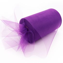 Tulle Roll Spool 100 Yards 15cm Colorful Organza Roll Tulle Organza Fabric Tutu Skirt Girl Baby Shower Decor Party Supplies Y200903