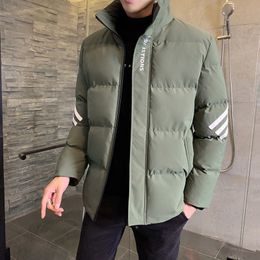 Men's Jacket New Winter Warm Coat Stand-up Collar Padded Down Cotton Parka Coat warm casual jacket Men Large size 8xl 201204