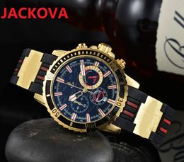 high-grade all dial working crime watches rubber silicone buckle day date wristwatch men special designer quartz movement watch super gifts 2022