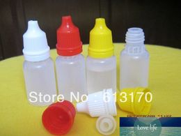 200pcs 5ml Plastic Eye Dropper Bottles 5CC Liquid Dispense bottle Cigarette Liquid Squeezable bottle Free shipping