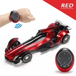 Intelligent Voice RC Equation Car 2. Voice Smart Watch Remote Control Racing Car High Speed Drift Vehicle Toy for Boys Gifts LJ200919