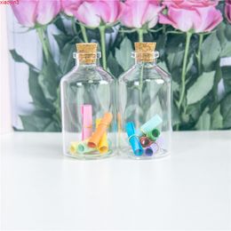 50ml Transparency Glass Bottles With Cork 40*75*12.5mm 12pcs/lot For Wedding Holiday Decoration Christmas Giftshigh qualtity