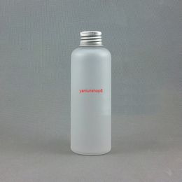 30pcs 150ml Refillable PET Cosmetic Bottle With Aluminum Screw Lids clear frosted Plastic Container For Toner Shampoo Lotiongood package
