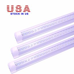 V-Shaped Led Tube Light T8 Integrated Led Tubes Double Sides SMD2835 Leds Fluorescent Lighting AC85-265V USA Stock