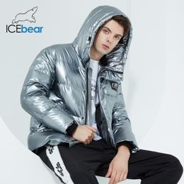 IceBear novo inverno homens para baixo jaqueta de alta qualidade elegante casaco de algodão marca homens mwy20953d 201026