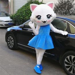 Mascot CostumesCustomized Cat Mascot Costume Kitty Adults Walking Garment Performance Headgear Props Halloween Xmas Birthday Party Parade Su