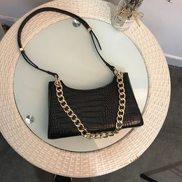 HBP shoulder bag messenger bag handbag wallet new designer bag high quality texture fashion lattice chain crocodile pattern All-match