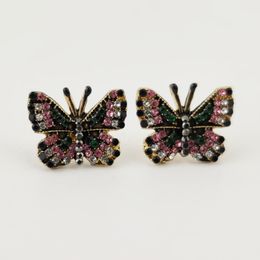 New Design Hot Sale Fashion Jewellery Premium Luxury Retro Zircon Earrings Smart Butterfly Earrings for Women Gift