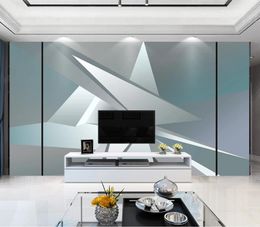 2020 Custom 3D Mural Wallpaper Abstract geometry Photo Background Wall Painting Living Room Sofa Bedroom Wallpaper 3D Modern