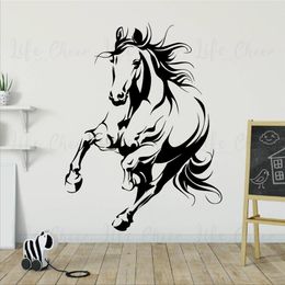 Wild Animal Horse Wall Decal Running Horse Vinyl Stickers Home Decoration Animals Theme Wall Poster PVC Carving Sticker AC519 201106
