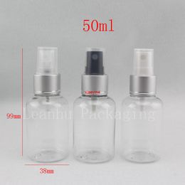 50ml Mini Professional Transparent Beauty Empty Plastic Pump Spray Bottle Foam Makeup Cosmetic Cute Tool Storing Perfume etcgood package