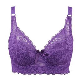 KYLIE PINK Women Sexy Lace Bras Underwears for Ladies Push Up Plus Size Thin Cup Bra Straps Bras Lingerie Female 201202