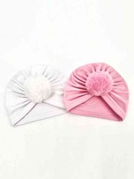 2pcs Baby Pom Decor Hat SHE