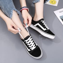 Hot sale-Korean version of ULZZANG Sailor canvas shoes men and women Japanese street shooting Hong Kong flat bottom shoes skateboard tide