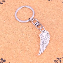 Fashion Keychain 38*14mm angel wings Pendants DIY Jewelry Car Key Chain Ring Holder Souvenir For Gift