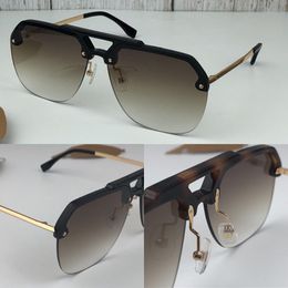 New fashion men sunglasses square frameless 0084 design men fashion metal frame design top quality with case