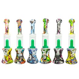 Mixed Colour silicone pipe water transfer environmental protection hookah pipes for smoking