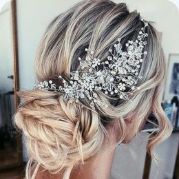 Beads Headband Bridal Tiara Hair Accessories Hairband Wedding Hair Jewellery Headpiece Women Accessories Tiaras Y200409