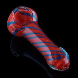 Newest Portable Colourful Mini Pyrex Thick Glass Smoking Tube Handpipe Portable Handmade Dry Herb Tobacco Oil Rigs Philtre Bong Hand Pipes DHL