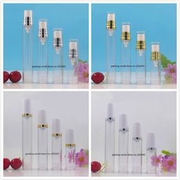 15ML clear plastic airless bottle with gold/silver collar clear/white lid for toilet/toner/water sprayer cosmetic packing