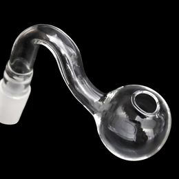 High Quality 14mm 18mm male female clear thick pyrex glass oil burner water pipes for oil rigs glass bongs thick big bowls for smoking