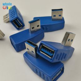 100pcs/lot Universal USB 3.0 Adapter Male To Female Coupler Connector Plug Extender Converter for Laptop PC Computer Blue