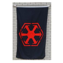 Sith Empire Flag 3X5Ft Quality Heavy Duty Fade Resistant 100D Woven Poly Nylon Flag Decoration Outdoor Banners Gifts