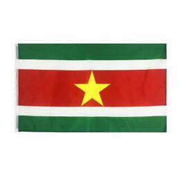 Surinam Flag High Quality 3x5 FT National Banner 90x150cm Festival Party Gift 100D Polyester Indoor Outdoor Printed Flags and Banners
