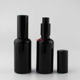 50ml Black Glass Bottles Perfume Mist Sprayer Pump Spray Bottle Containerpls order