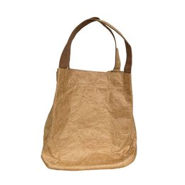paper suppliers UK - Custom Kraft Paper One-Shoulder Bag Crossbody Women's Retro Tote Bucket Supplier Paper Shopping Bags