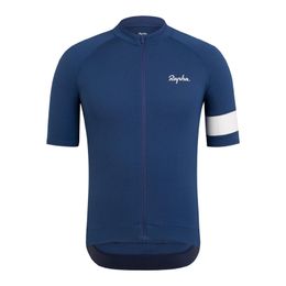 2022 RAPHA RCC Team Breathable Cycling jersey Mens Summer Mountain bike shirt Short Sleeves Racing Clothing Road Bicycle Tops Outdoor Sports uniform Y2112102